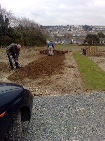 Simon and Russell hard at it...