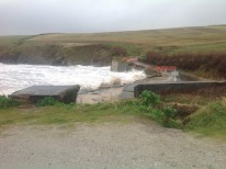 Storm damage Trevone February 2014